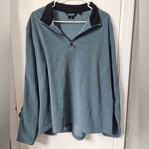 Mondetta Blue Quarter-Zip Fleece Pullover Sweatshirt